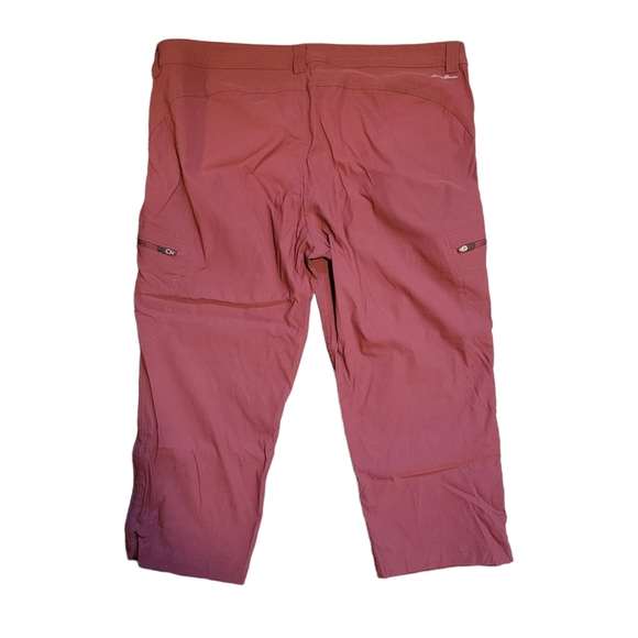 Eddie Bauer First Ascent Rose colored Ankle Capris Sz 16 - Picture 2 of 14